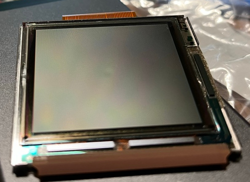 a bubble in the screen