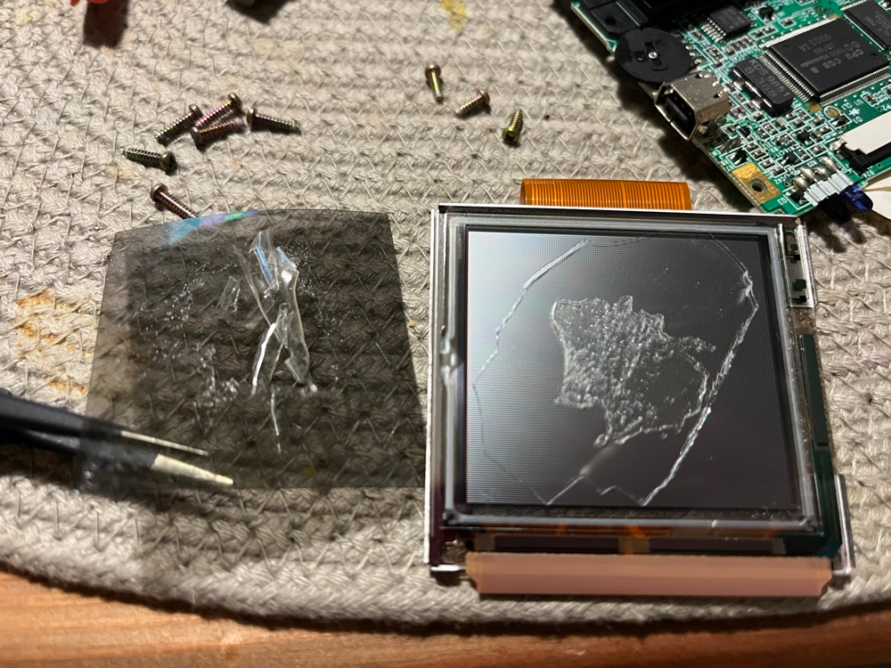 polarizer film removed